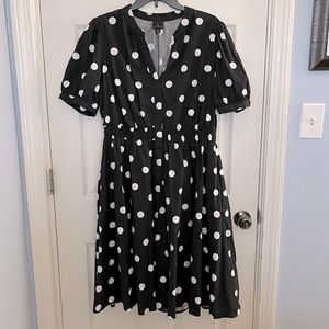 Worthington Size XL polka dot dress